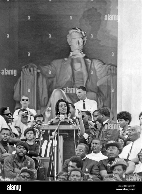 Coretta scott king speech Black and White Stock Photos & Images - Alamy