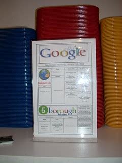 Google's Cafeteria menu -- free food | Jay Thompson | Flickr