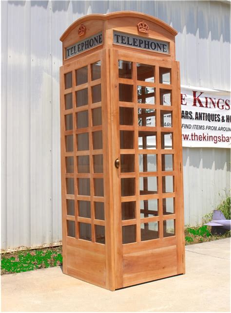 UNFINISHED Wooden Replica English British Telephone Booth, Old Style ...