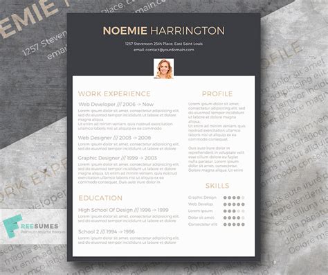 Free CV Template | The Elegant Jobseeker - Freesumes