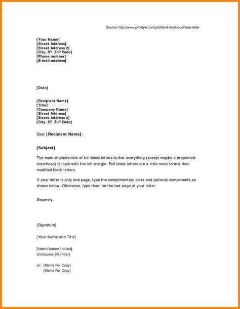 New English Letter Format Cc | Letter Template Word, Lettering throughout Modified Block Letter ...