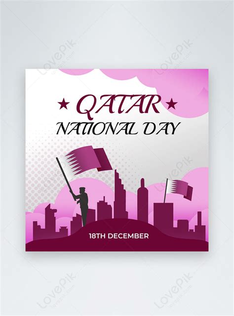 Qatar national day grey flag template image_picture free download ...