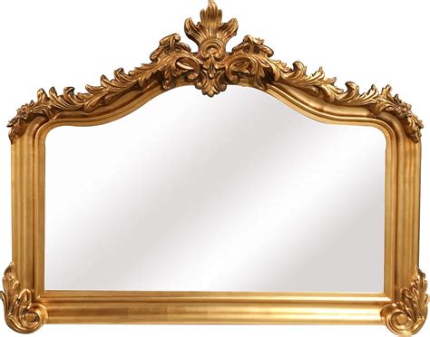 Amazon.com: SBC Decor Blenheim Mantle Wall Mirror, Large, Antique Gold: Home & Kitchen