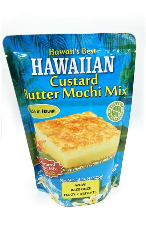 Hawaiian Custard Butter Mochi Mix – Lin's Hawaiian Snacks