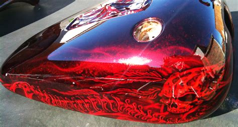 Custom Painted Motorcycle Skulls and Marblizer — Dallas AirbrushDallas ...