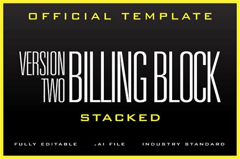 The Billing Block Template v2 ~ Flyer Templates ~ Creative Market