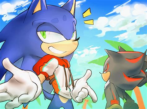 Sonic And Shadow The Hedgehog Fan Art