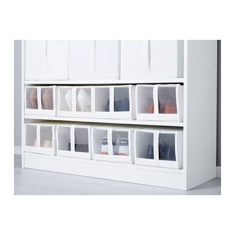 SKUBB shoe box, white, 22x34x16 cm - IKEA | Ikea, Closet organization ...