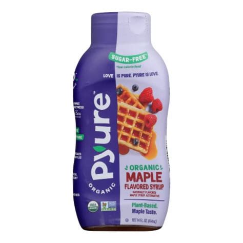 Pyure Brands Maple Flavored Sugar-Free Syrup Stevia Sweetener - Case of 6 - 14 oz., 6 Pack/14 ...