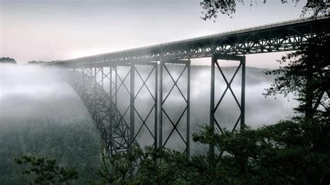 Wallpaper : west virginia, fog, new river gorge bridge 1920x1080 - goodfon - 1046887 - HD ...