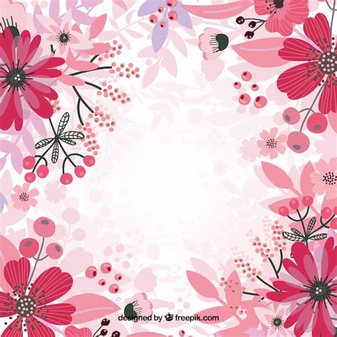 Free Vector | Pink floral background vector