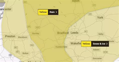 Leeds weather hour by hour forecast as heavy rain and melting snow pose ...