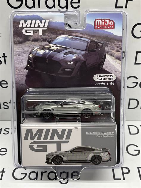 MINI GT 2022 Ford Mustang Shelby GT500 SE Widebody Pepper Grey Metalli – LP Diecast Garage