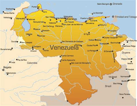 Map of Venezuela, Venezuela Flag facts and Places to visit - Best ...