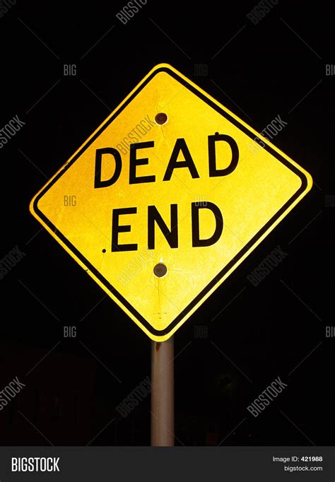 Night Sign Dead End Image & Photo (Free Trial) | Bigstock