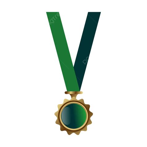 Green Medal Design With Ribbon, Medal, Medal Designs, Ribbon PNG and Vector with Transparent ...