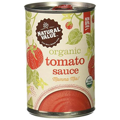 Natural Value Organic Tomato Sauce, 15 Ounce Cans (Pack of 12) - Walmart.com - Walmart.com