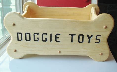 Dog Toy Box, Personalized Dog Toy Box, Handcrafted in the USA, Natural Wood Color | Dog toy box ...