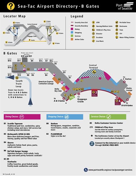 Seattle Airport Map Seatac guidemapsonline - Seattle | Airport map ...