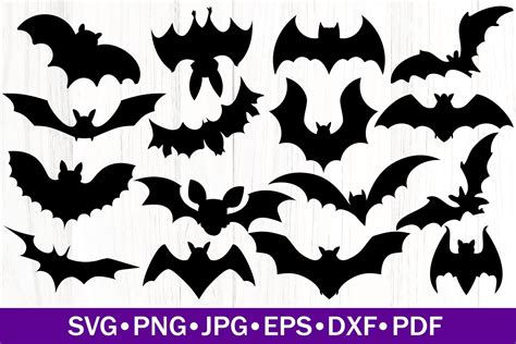 Bats Silhouettes Bundle | Halloween SVG Graphic by SouthernDaisyDesign · Creative Fabrica