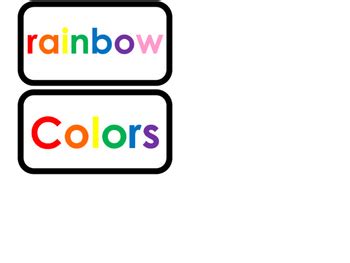 Color Words printable Word Flashcards. Preschool and Kindergarten ...