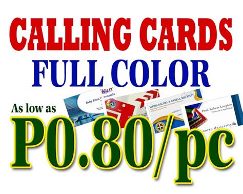 Calling Cards Printing – Starmark Ph