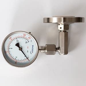 Diaphragm seal pressure gauge with angle - SILVER AUTOMATION ...