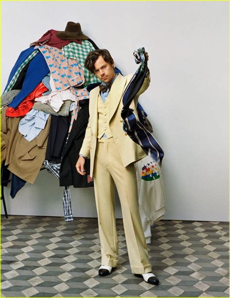 Harry Styles Strikes a Playful Pose in Gucci HA HA HA Campaign Photos ...