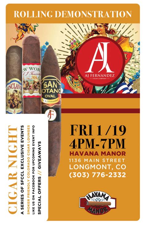 AJ Fernandez Cigar Night | Havana Manor