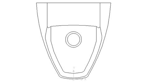 Floor Mounted Urinal Cad Block – Two Birds Home