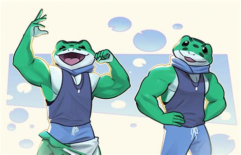 BasuraCake on Twitter: "Buff Frog 🐸"