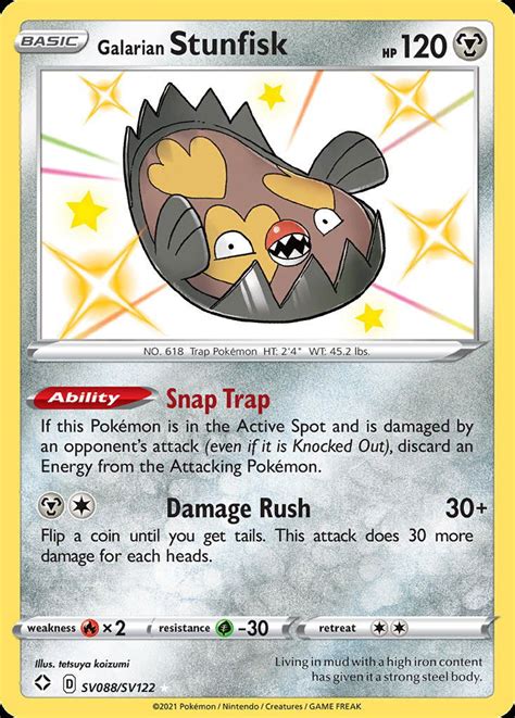 Galarian Stunfisk SHF SV088 | Pokemon TCG POK Cards