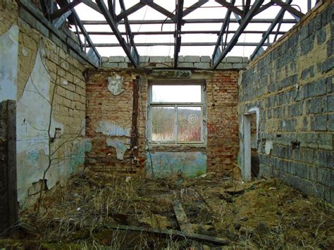 Ruins of Military Building from Second War. Armys Buildings Stock Image - Image of teeth, second ...