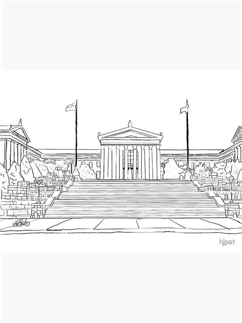 "Philly art museum " Sticker for Sale by hjpat | Redbubble