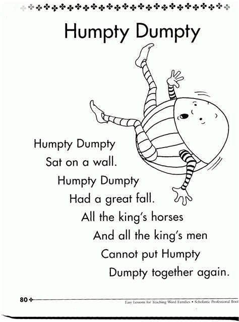 Humpty Dumpty Coloring Pages - Coloring Home