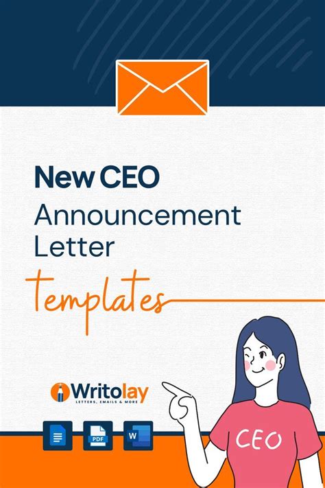 New CEO Announcement Email: 4 Free Templates | Announcement, Ceo, Email ...