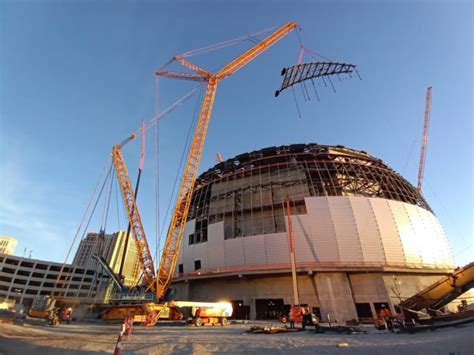 Las Vegas’ Madison Square Garden Sphere Construction Continues