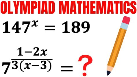 Math Olympiad Question | Nice Algebra Problem | Math Olympiad Preparation - YouTube