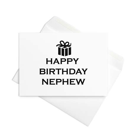 Happy Birthday Nephew - Note - 8.27" x 5.83" folded – GREETNOTE