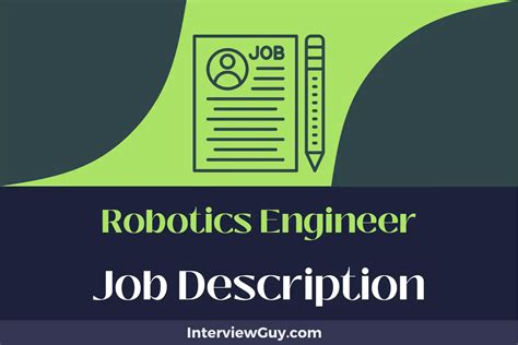 Robotics Engineer Job Description [Updated for 2025]