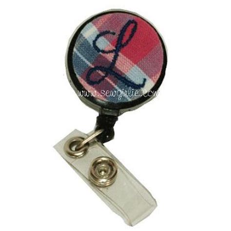 Monogrammed Badge Reels