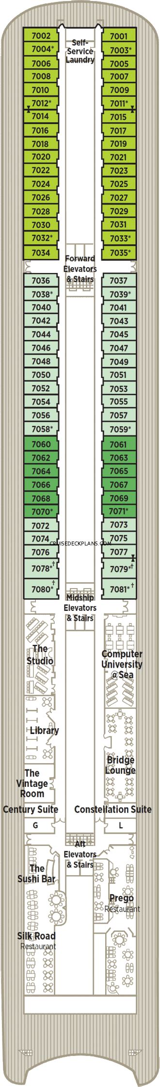 Crystal Serenity Deck Plans, Diagrams, Pictures, Video