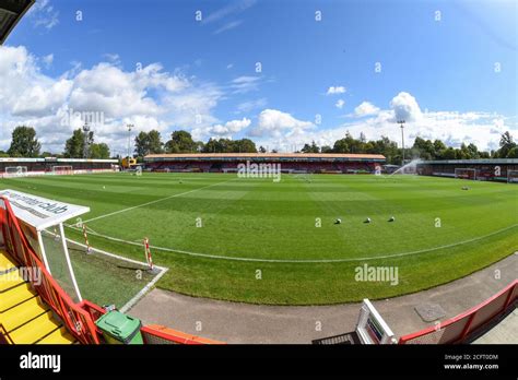 General view of the Broadfield Stadium home of Crawley Town FC Stock ...