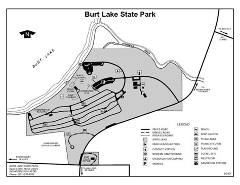 Burt Lake State Park Michigan Site Map - Burt Lake State Park Michigan • mappery