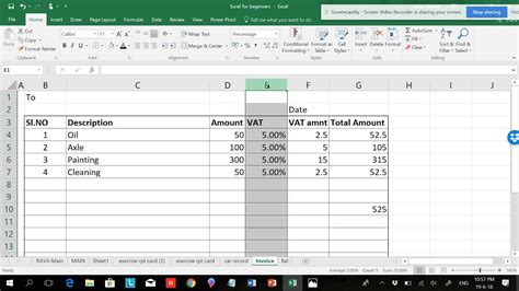 Vat Calculation Formula Excel