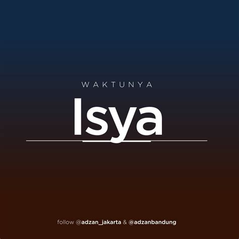 Waktu Isya Jakarta – newstempo