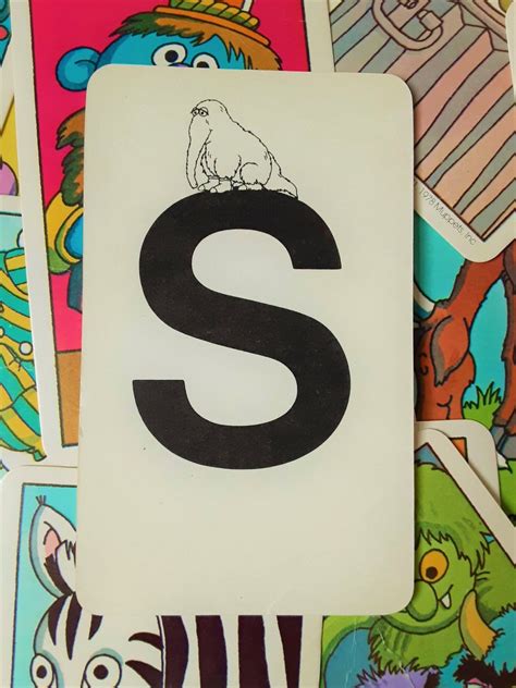 Vintage Flash Cards Alphabet Flashcards Sesame Street Flash - Etsy