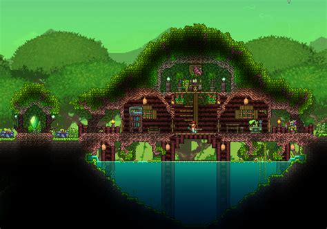 My 1.4 jungle house, i pretty satisfied the pylon i build : Terraria ...