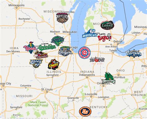 Minor League Baseball Teams Map - United States Map