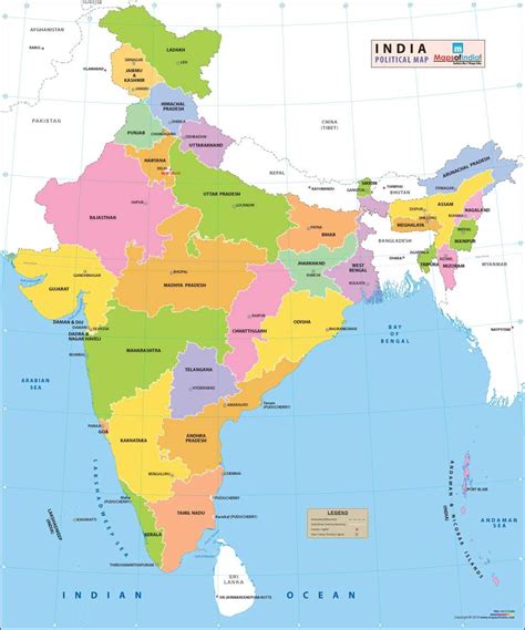 Indian Political Map Updated - Get Latest Map Update